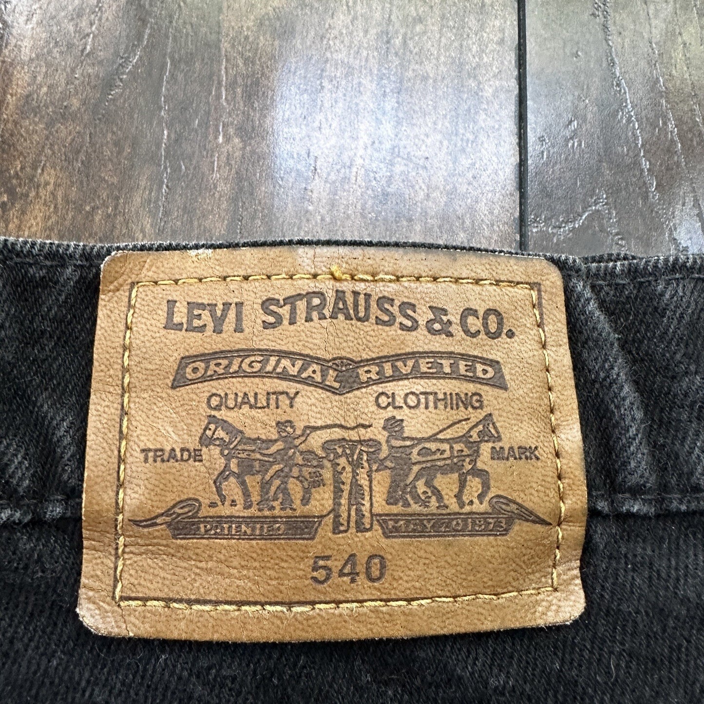 VTG Levi’s 540 Made In The USA Jeans Relaxed Fit Black 38x32 90s 501 Act 34x32