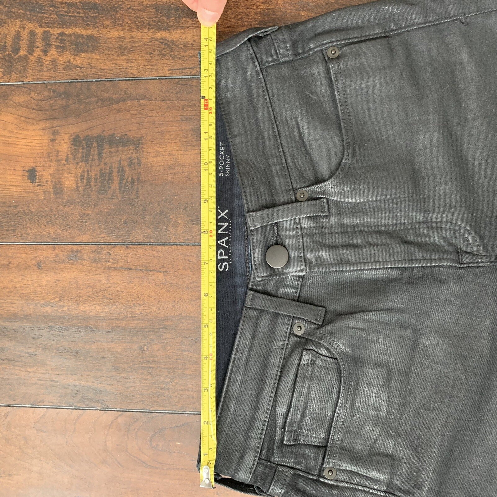 Spanx Women’s 5 Pocket Ankle Skinny Jeans Size 27x28 Black Vintage Style Used