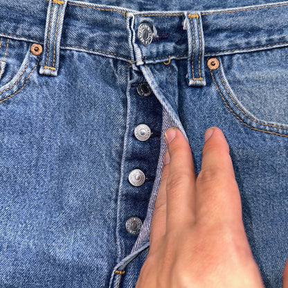 Levis 501 Vintage 80s USA XX Shorts Cut Off Blue Light Wash 32x32 Act 31x6