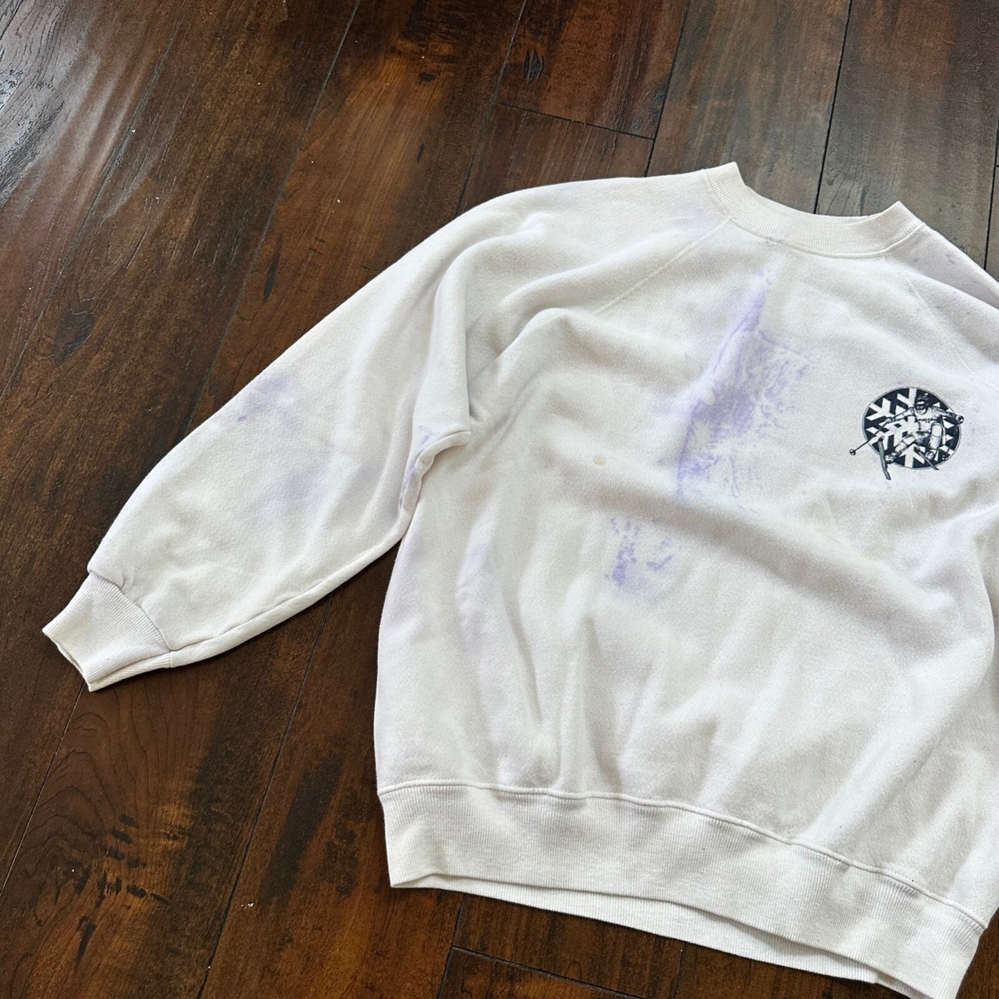 VTG 90s World Class Ski L Pullover Sweatshirt Crewneck Squirrel Mountain 80s