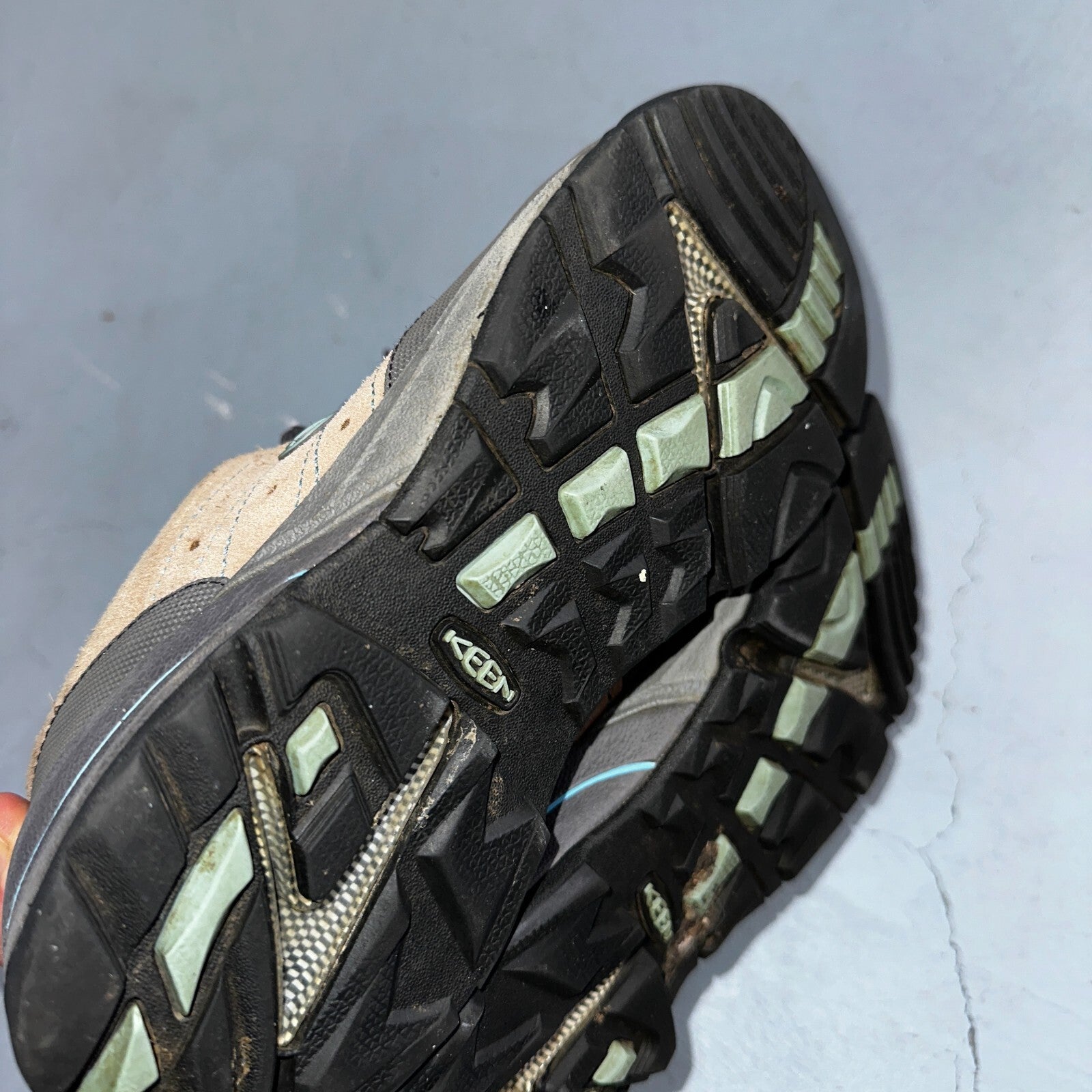 Keen Suede Leather Cap Toe Lace-Up Hiking Outdoor Shoes Women's 10