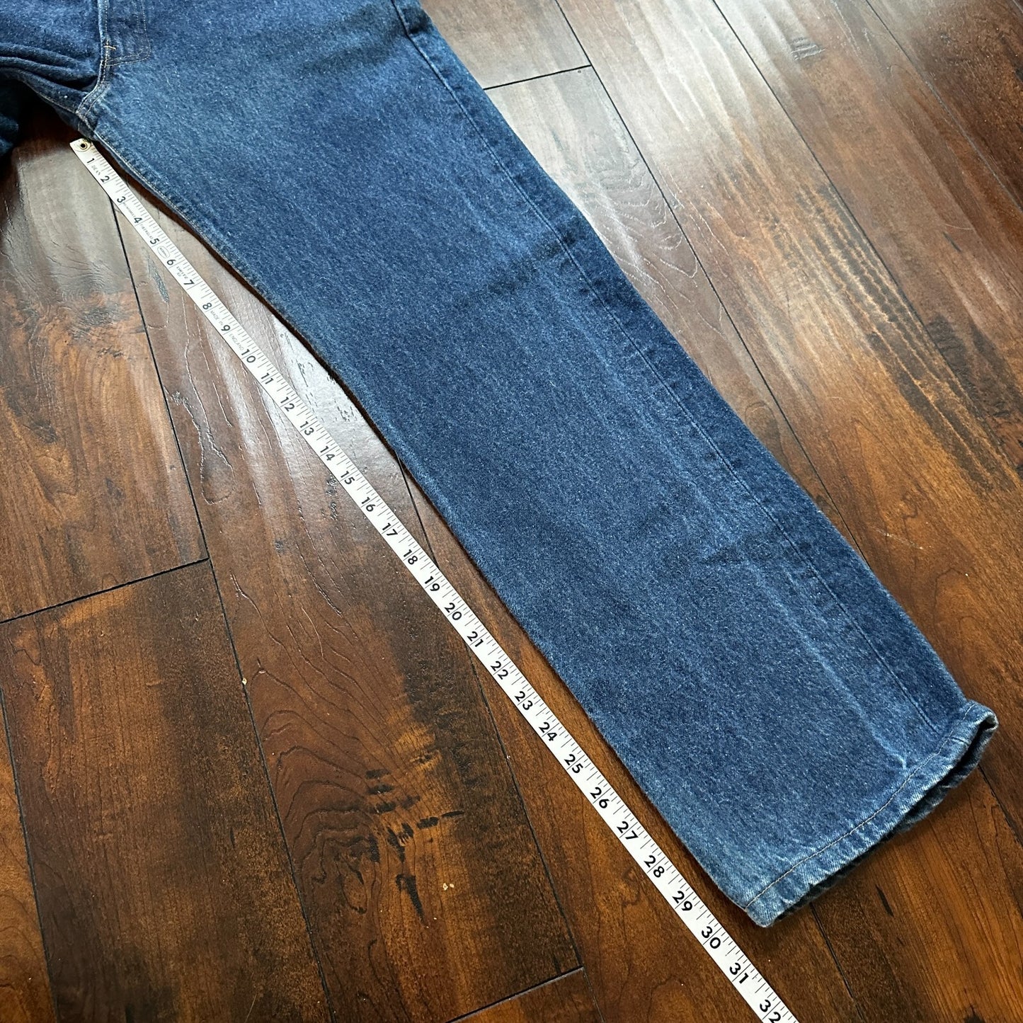 Levis 501 Vintage 90s USA XX Straight Leg Jeans Blue Med Wash 34x32 Act 31x30