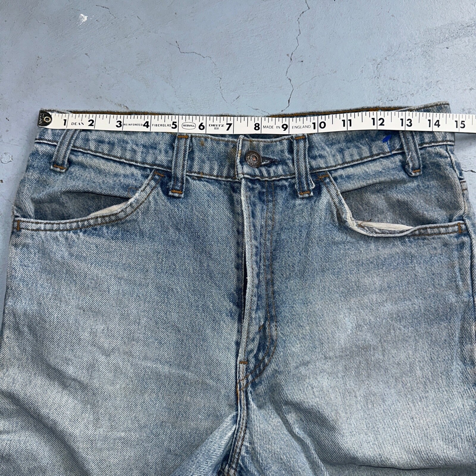 Levis 646 Vintage 70s USA Orange Tab Bootcut Flare Blue Bell Bottom Jeans 29x33