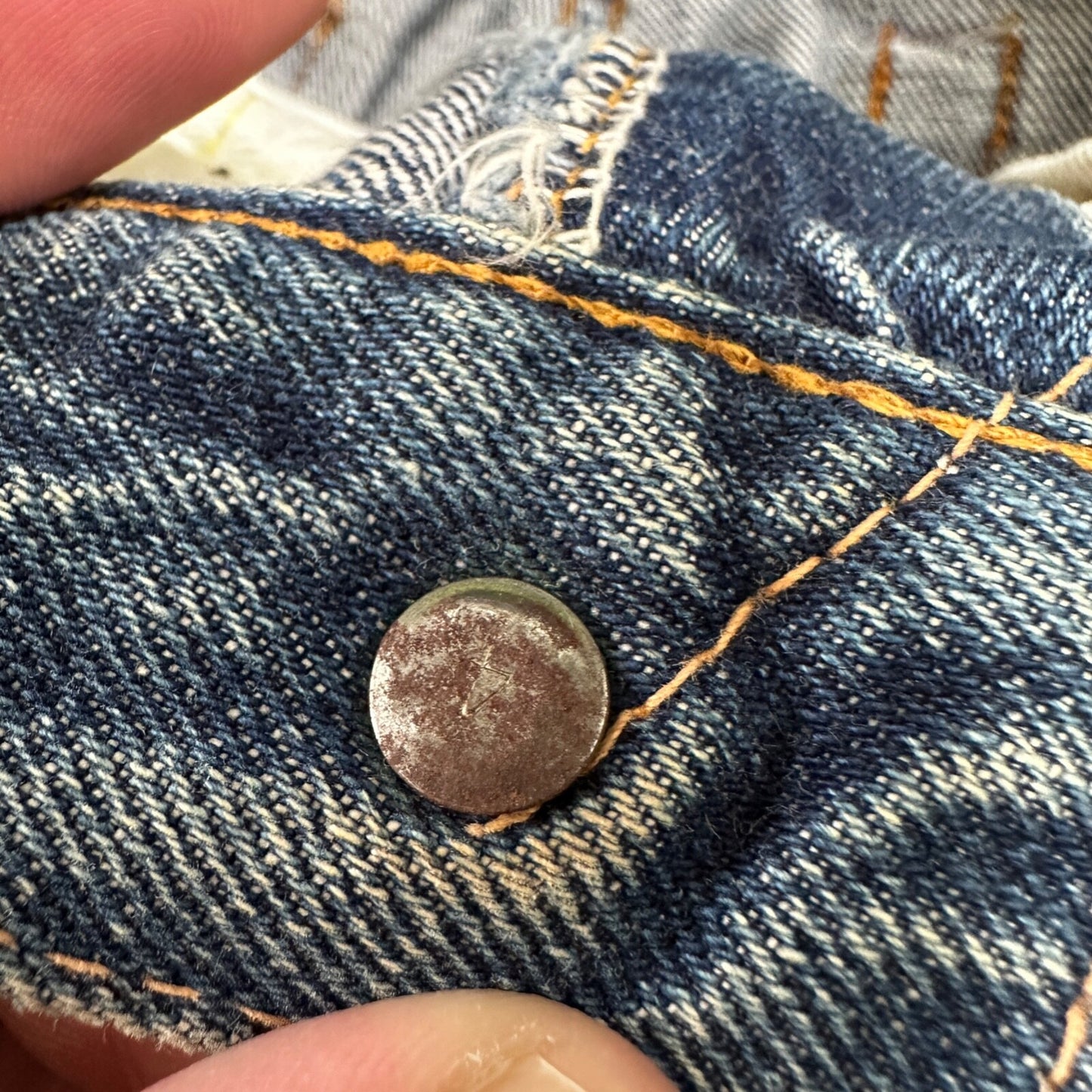 Vintage LEVIS 501XX Jeans Big E 1960s Denim Redline Selvedge 25x29 USA 60s 505