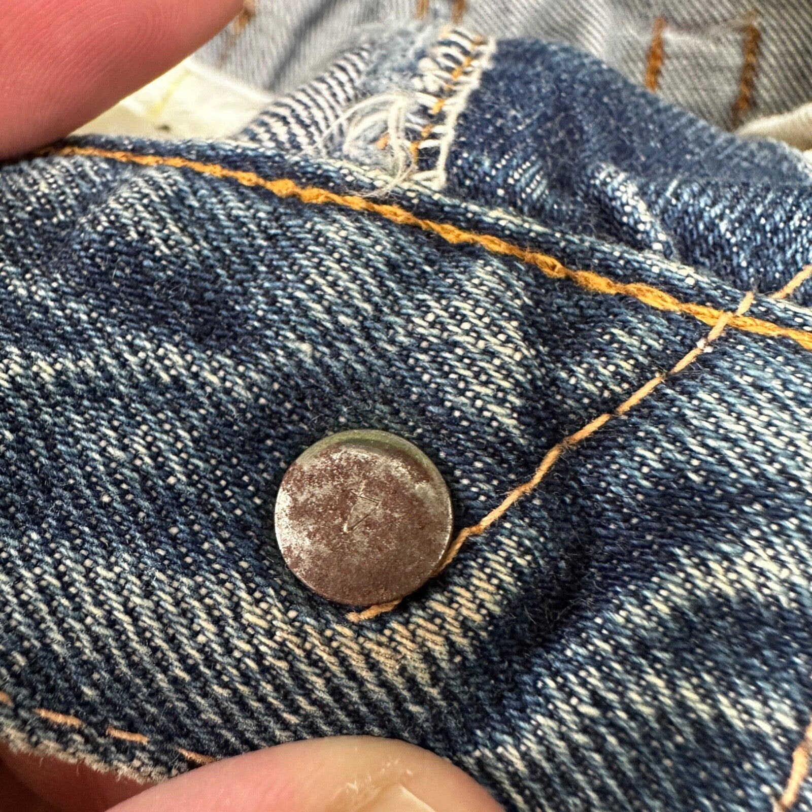 Vintage LEVIS 501XX Jeans Big E 1960s Denim Redline Selvedge 25x29 USA 60s 505