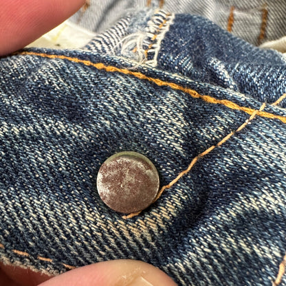 Vintage LEVIS 501XX Jeans Big E 1960s Denim Redline Selvedge 25x29 USA 60s 505