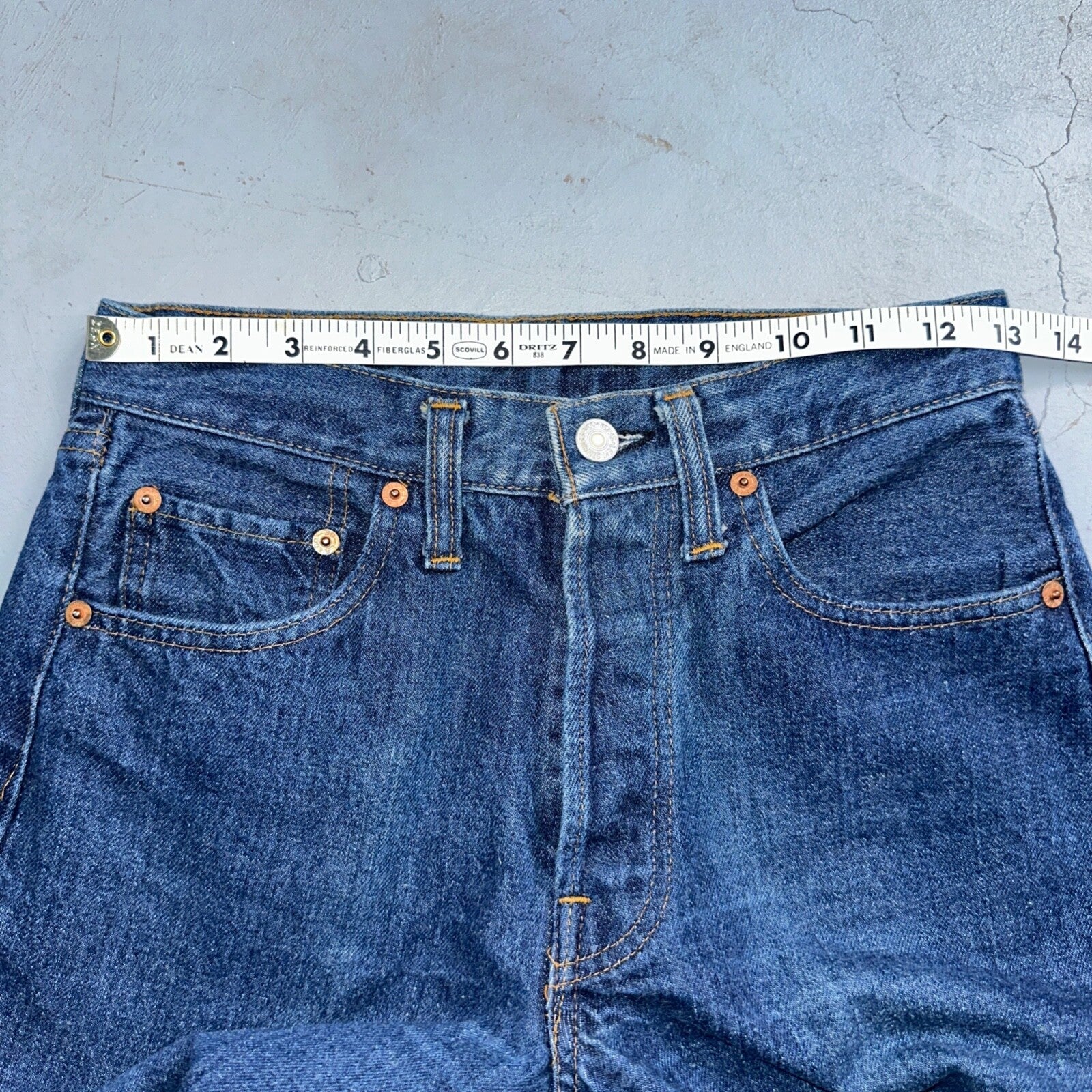 Levis 501 VTG 70s SS Redline Selvedge Jeans XX Dark Wash 28x34 Act 26x30