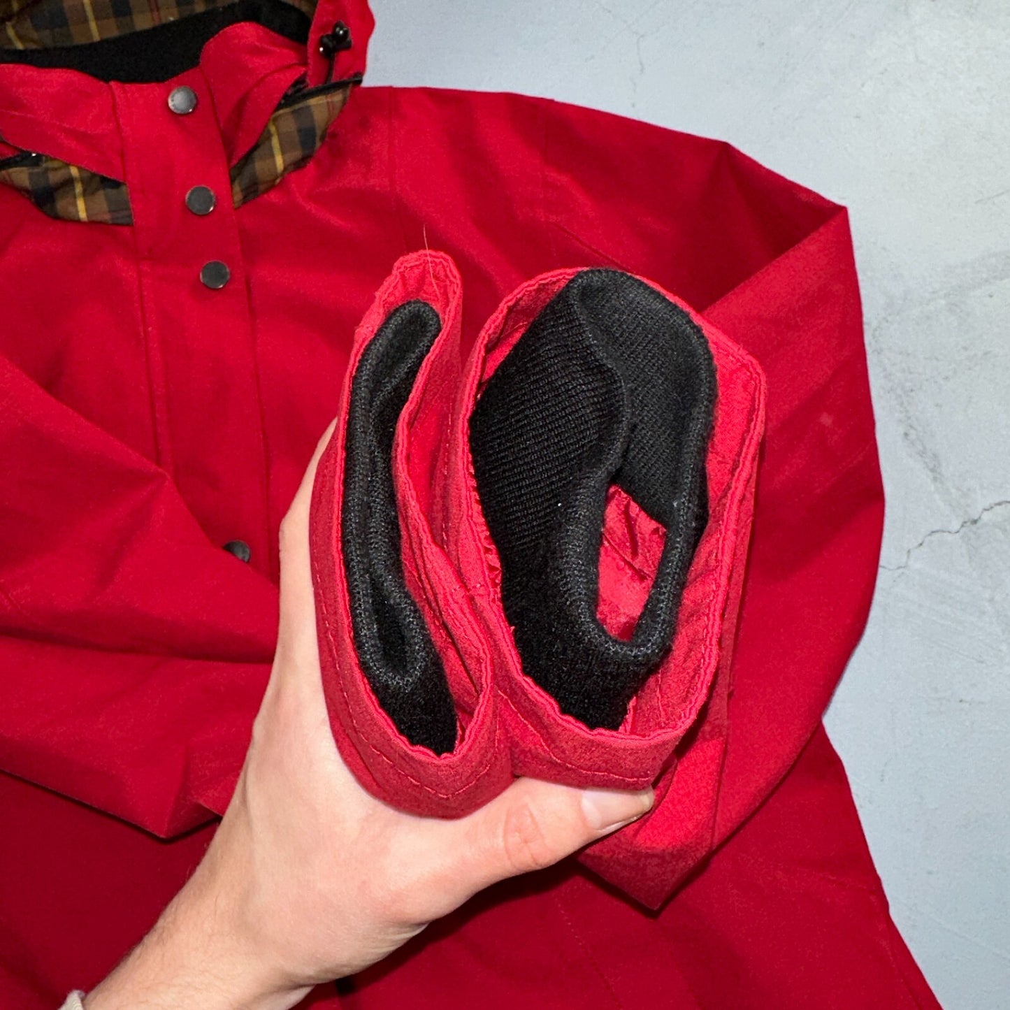 Pendleton Womens Medium Full Zip Hooded Plaid Lined Outdoor Jacket VTG Style Red