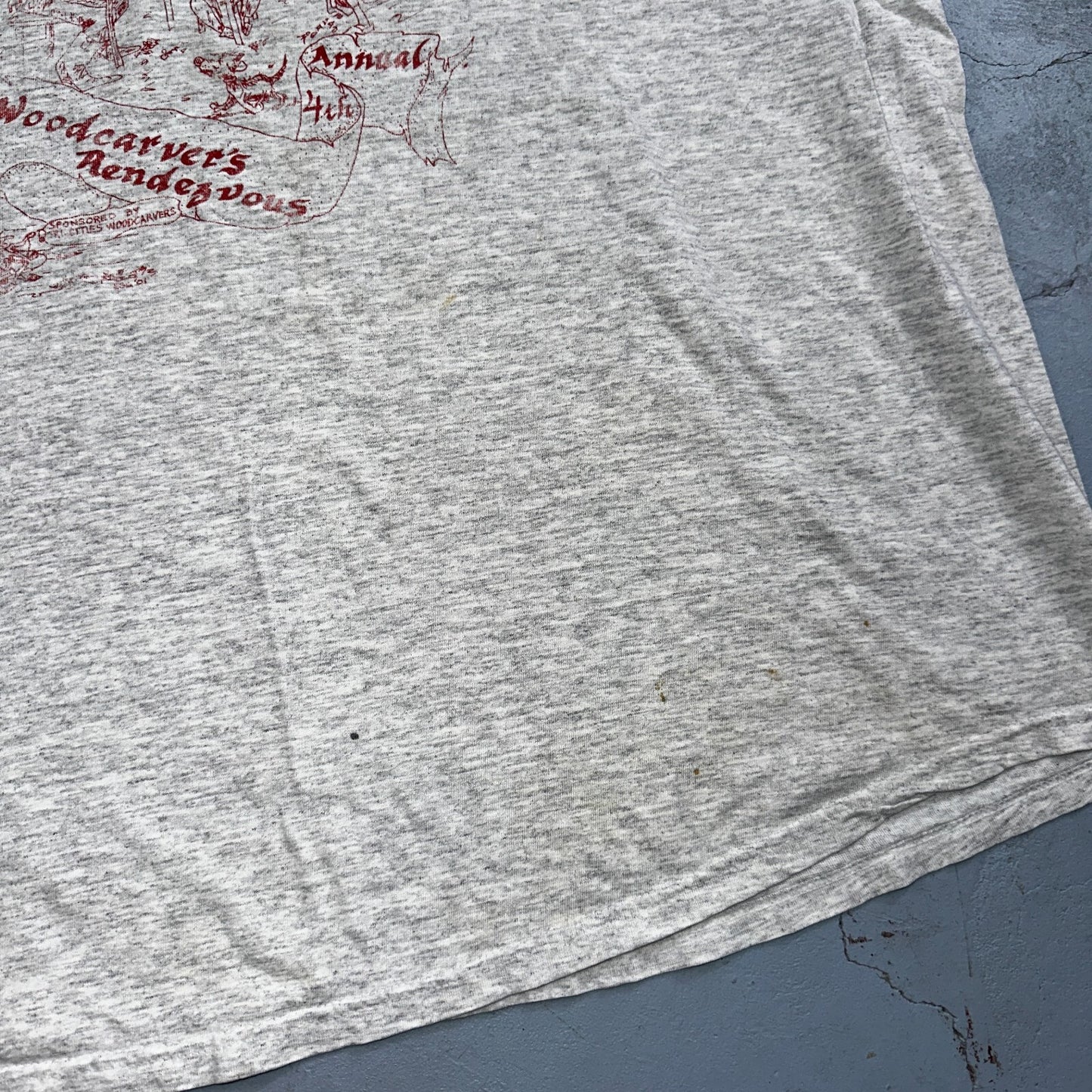 Wood Carvers VTG T Shirt Hot Girl Anime Cartoon Funny Humor Work Hard XL