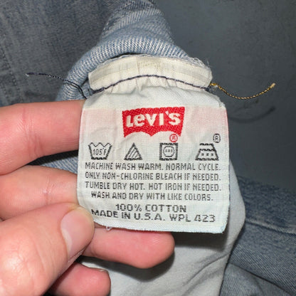 Levis 501 Vintage 90s USA XX Straight Leg Jeans Blue Light Wash 42x30 Act 41x26