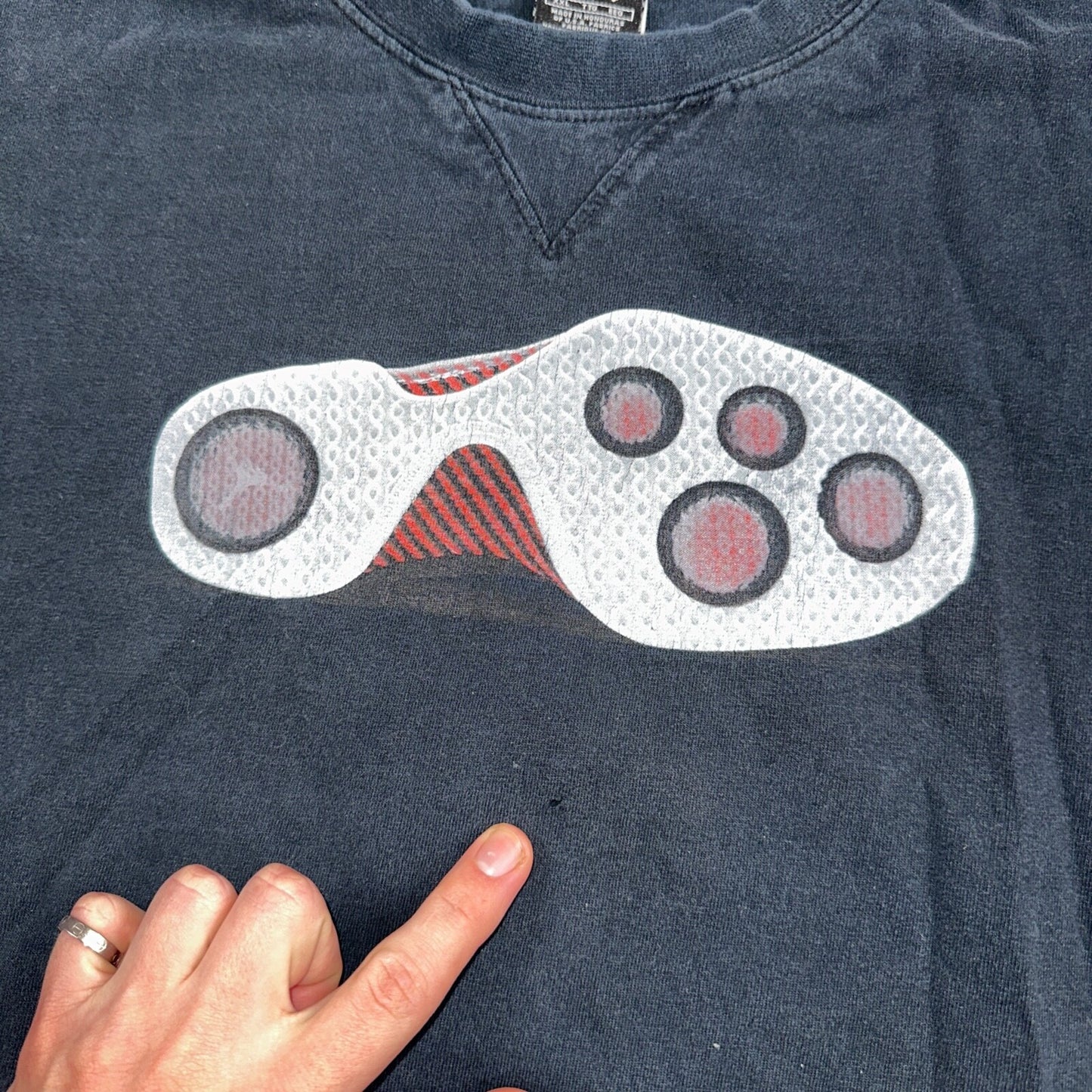 Nike Air Jordan 21 VTG T Shirt 2XL 2006 Y2K Promo Sole Shoe Basketball