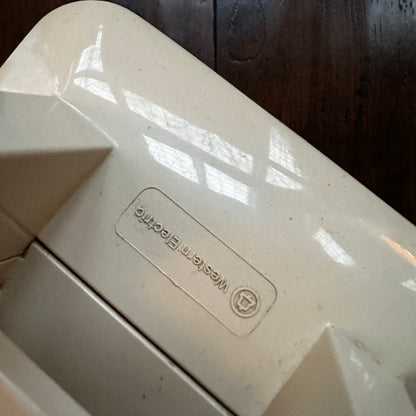 Beige Western Electric Bell System 2500 DM Desk Telephone Push Button Dialing