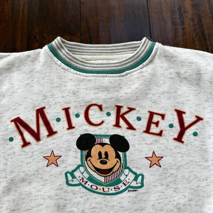 VTG 90s Disney Mickey Mouse Pullover Sweatshirt Crewneck Grey Mountain XL