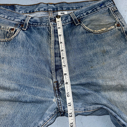 Levis 501 Vintage Y2K 90s XX Straight Leg Jeans Blue Light Wash 36x32 Act 33x30