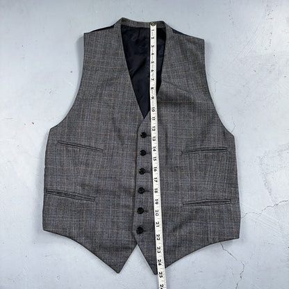 VTG Mens 3 PC Suit 42 Jacket Coat Pants Vest Plaid Rockabilly 70s 1970s Brown