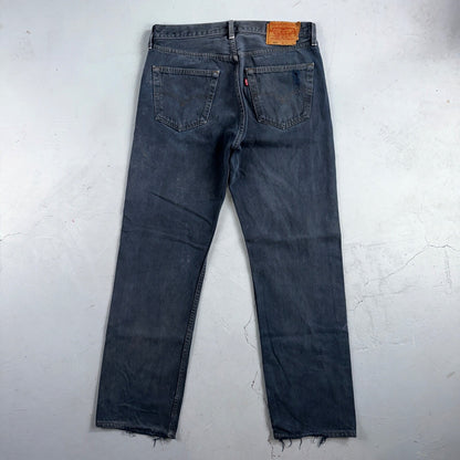 Levis 501 Vintage 90s USA XX Straight Leg Jeans Blue Overdyed 33x30 Act 32x29