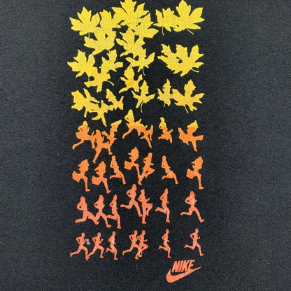 Vintage Nike Mens Medium T Shirt USA Graphic Running Marathon Oregon 80s Black