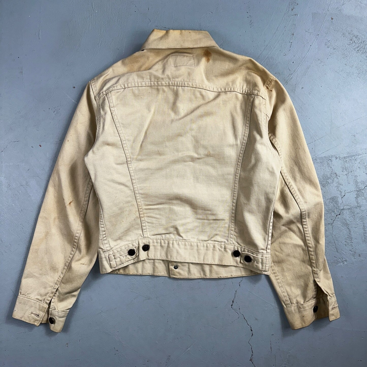 Levis VTG Trucker Jacket 557 Big E Type 3 1960s 60s 70518 1022 White Denim 2