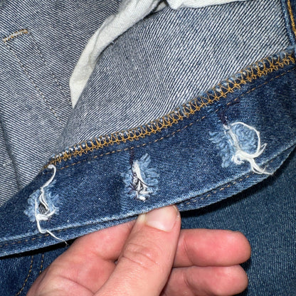 Levis 501 Vintage 80s USA XX Straight Leg Jeans Blue Med Wash 38x30 Act 35x26