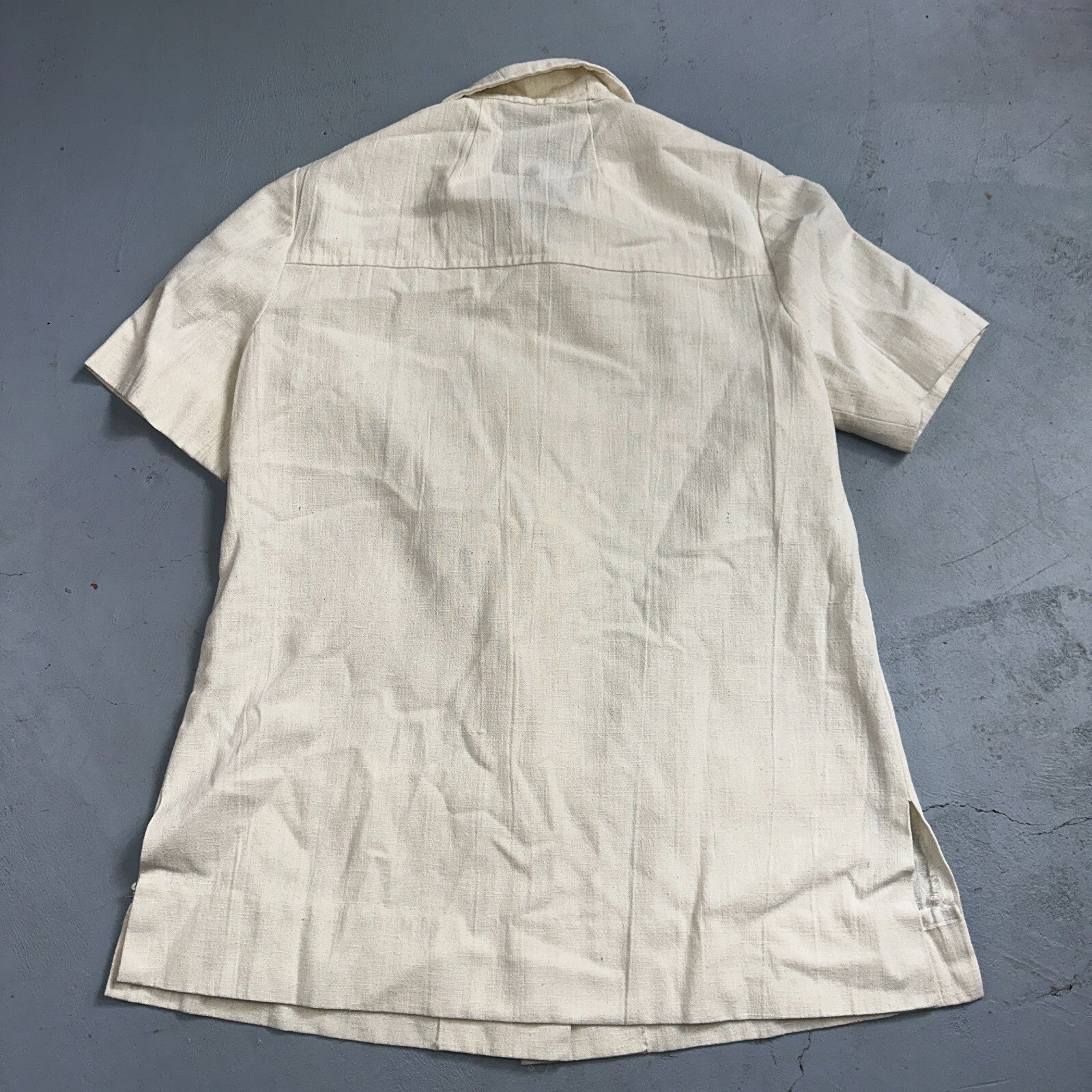 Chore VTG Womens Button Front Blouse Shirt Crop Rockabilly Western 70s 80s