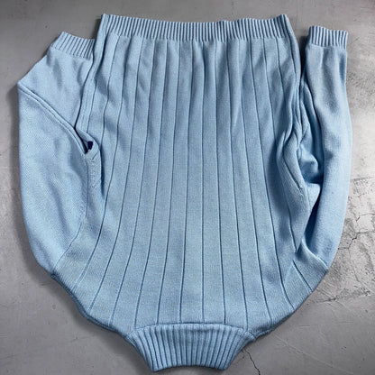 Southpole Mens 2XL Vtg 90s Spell Out Striped Knit Half Zip Pullover Sweater