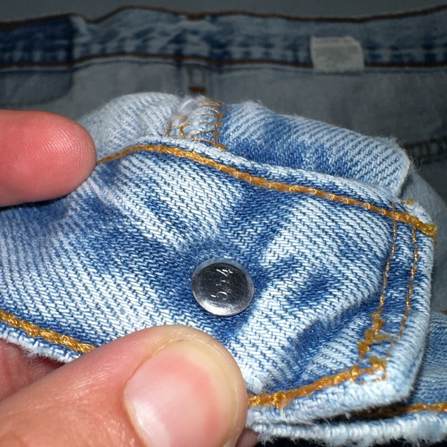 Levis 570 Jeans Mens 40x32 Blue Baggy Wide Loose Denim Pants Tapered 39x30