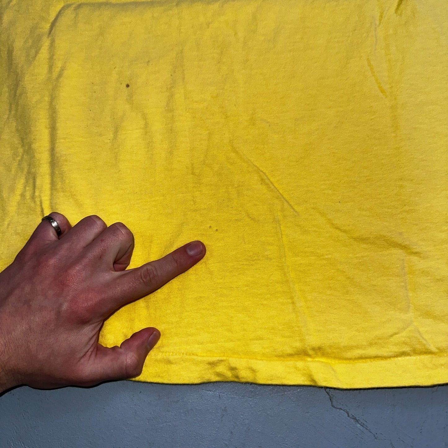 Good Guys Salem Oregon Hanes 80s VTG T Shirt Yellow Single Stitch Cars Racing