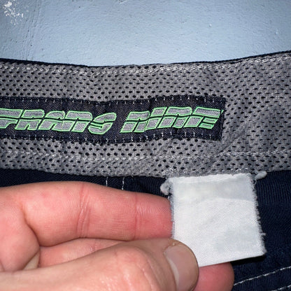 Vintage Trans Nine Rave Y2K Navy Blue Wide Leg Retro Pants Womens 30 x 30