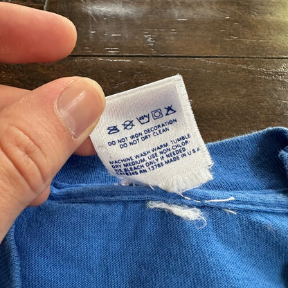 BVD Blank Blue Vintage T Shirt Salem Oregon Weeknd Sams Turtle Pocket Selvedge