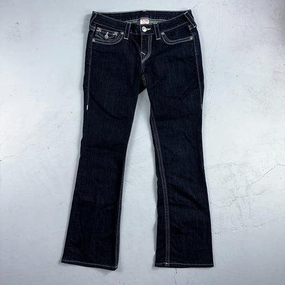 True Religion Jeans Womens 29 Boot Cut Low Rise Dark Stretch Y2K VTG USA 29x30
