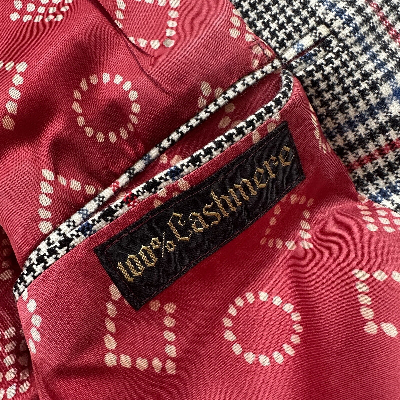 1960s 1970s Gray Cashemere Sport Jacket VTG Mens Suit 46 Rockabilly Stripe Plaid