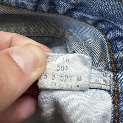 Levis Vintage 80s Redline Selvedge USA 501 XX Jeans 66 70s Light 27x36 Act 25x27