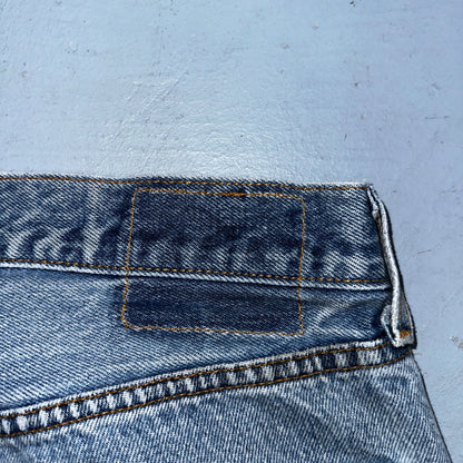 Levis 501 Vintage Y2K XX Straight Leg Jeans 90s Blue Light Wash 33x30 Act 32x28