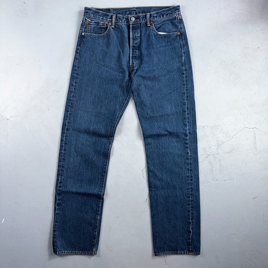 Levis 501 Y2K XX Straight Leg Jeans Blue VTG Med Wash 36x38 Act 33x33