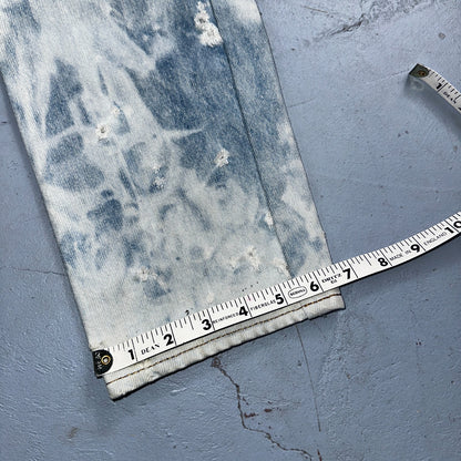 Levis 501 Vintage 80s USA XX Straight Leg Jeans 30x36 Bleach Light Wash Ac 26x31