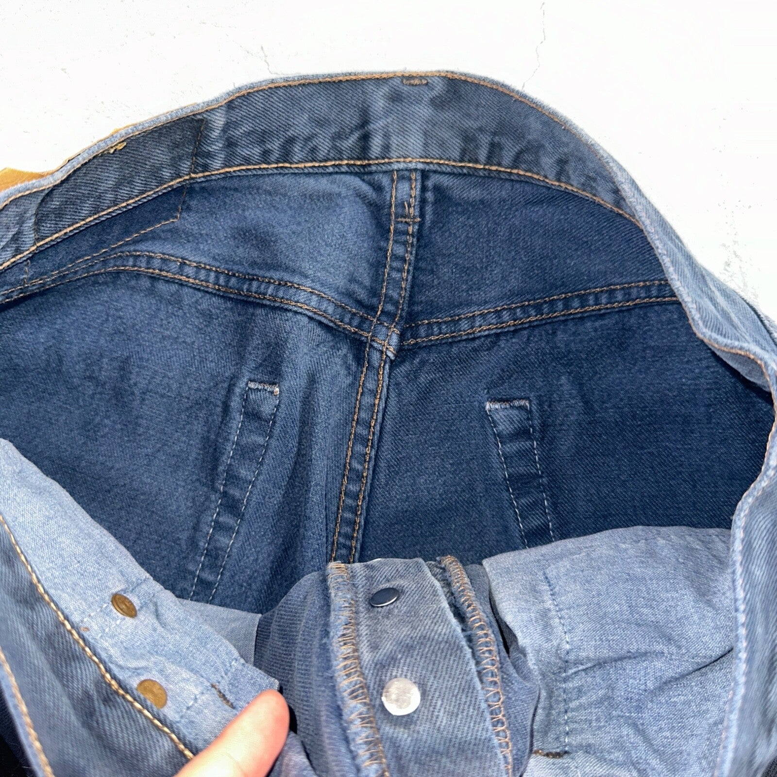 Levis 501 Vintage 90s USA XX Straight Leg Jeans Blue Overdyed 33x30 Act 32x29