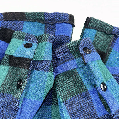 Brent Montgomery Ward Vintage 50s 60s Wool Mackinaw Plaid Full Zip Jacket L