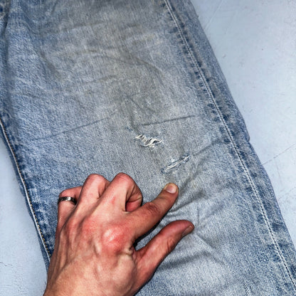 Levis 501 Vintage Y2K XX Straight Leg Jeans Blue Light Wash 34x34 Act 35x30