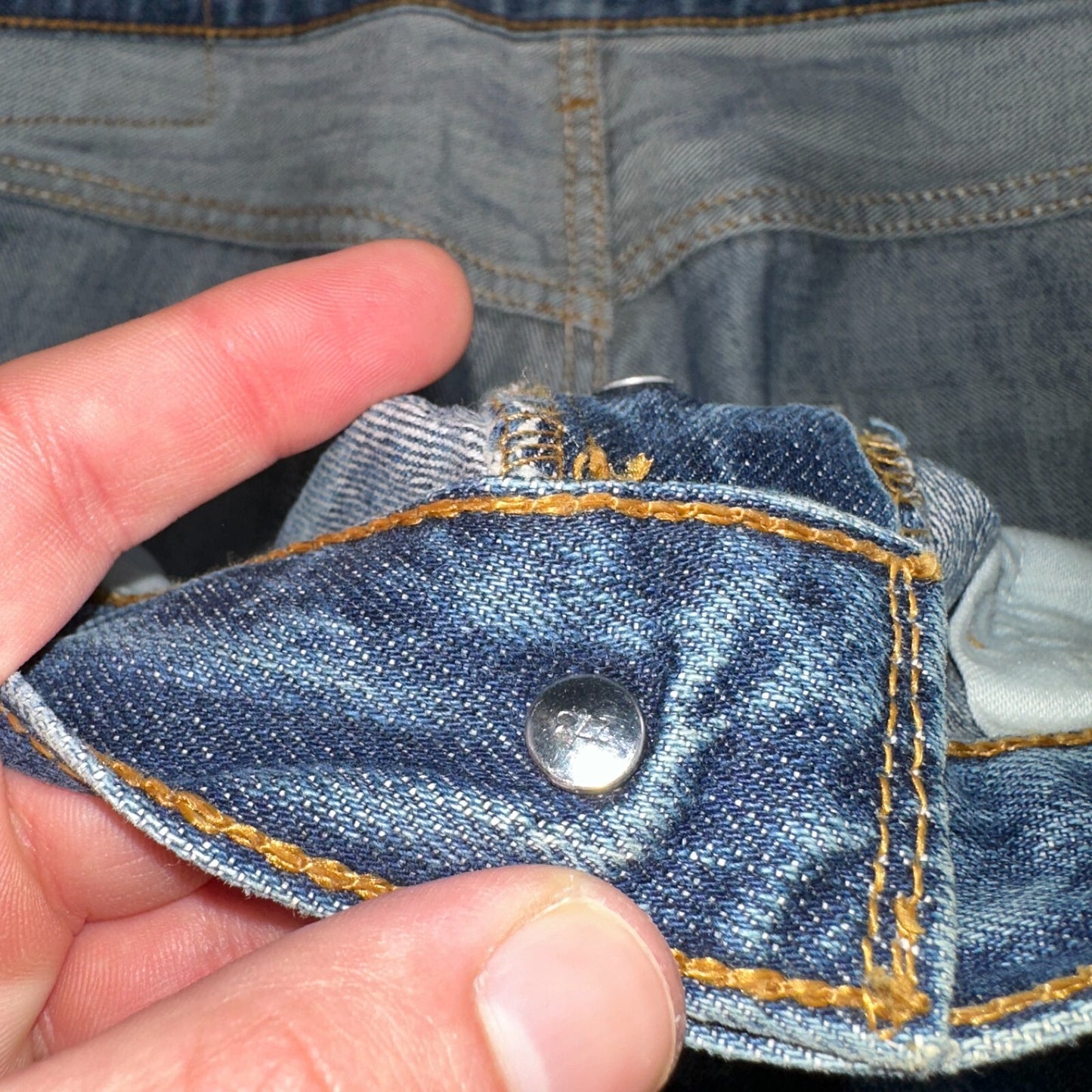 Levis 501 Vintage Y2K XX Straight Leg Jeans Blue Med Wash 34x34 Act 33x27