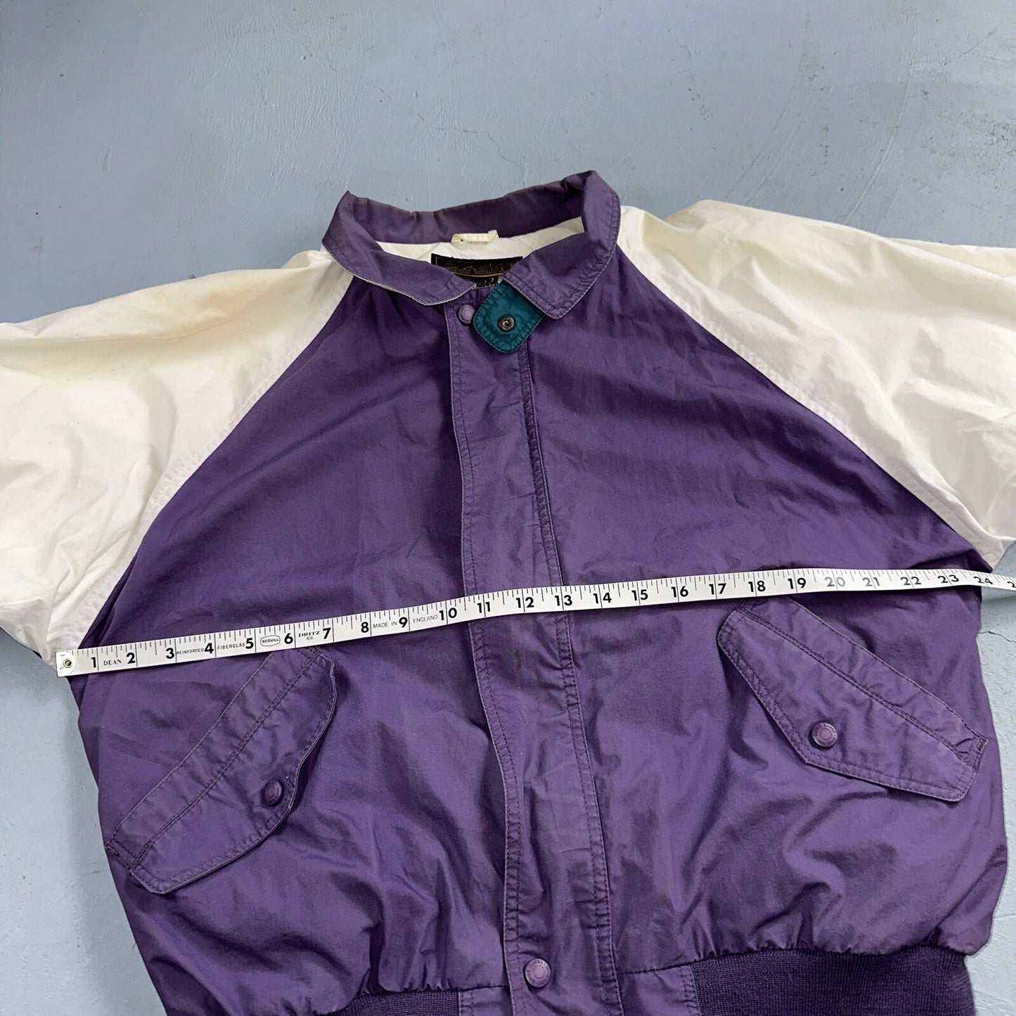 Vintage Eddie Bauer Bomber Jacket Men’s Medium Purple Jacket Wind Breaker