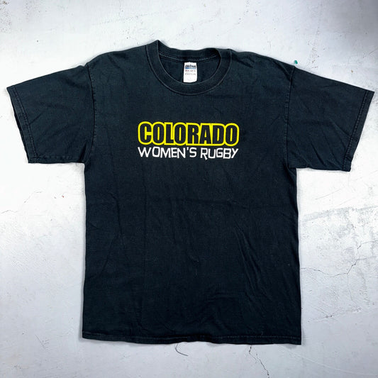 VTG Wanna Ruck T Shirt Colorado Womens Rugby Y2K Gildan L Rap Funny Humor Joke