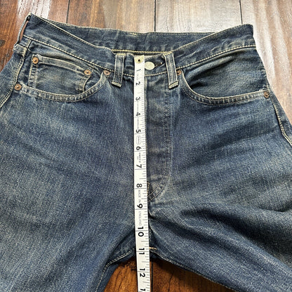 Vintage LEVIS 501XX Jeans Big E 1940s Denim Redline Selvedge 28x32 USA 1947 40s