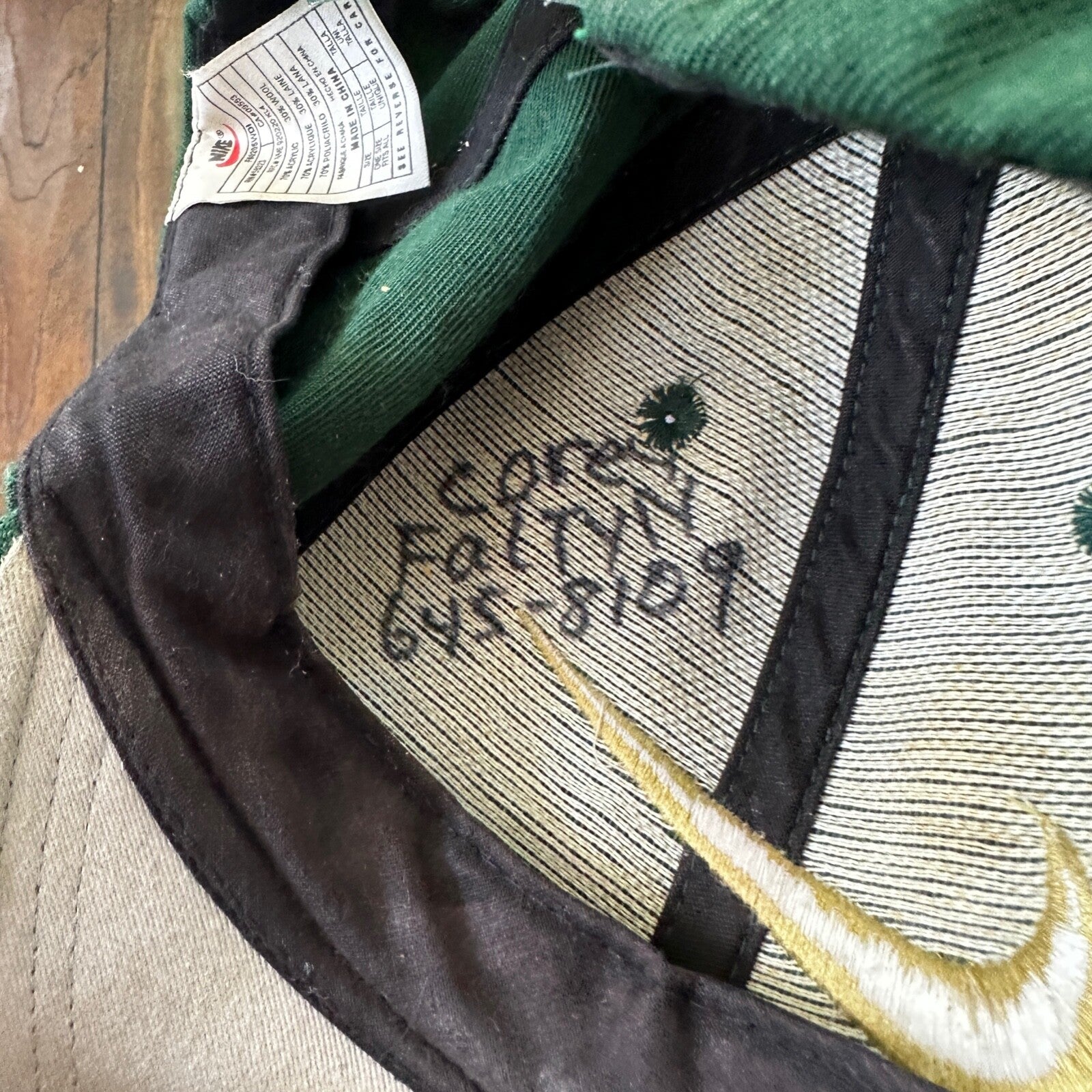 Oregon Nike Swoosh Vintage Hat Cap Snapback 90s Green Big Embroidery OSU Beavers