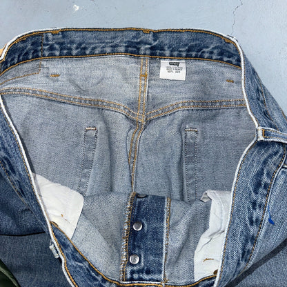Levis 501 Vintage 90s XX Straight Leg Jeans Y2K Light Wash 38x32 Act 38x32