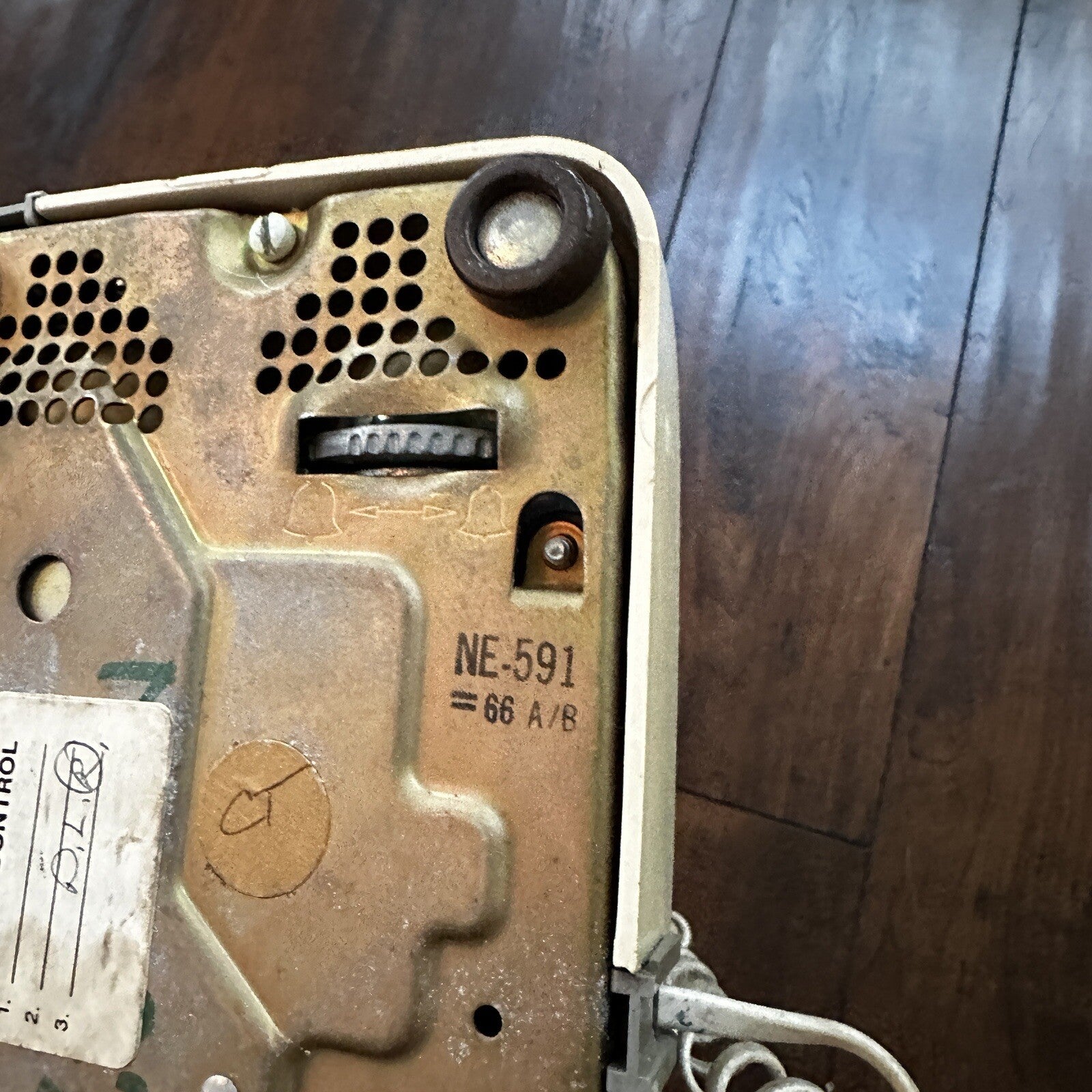 VTG Bell System Western Electric Beige Rotary Dial Desk Telephone 500 NE591 60s