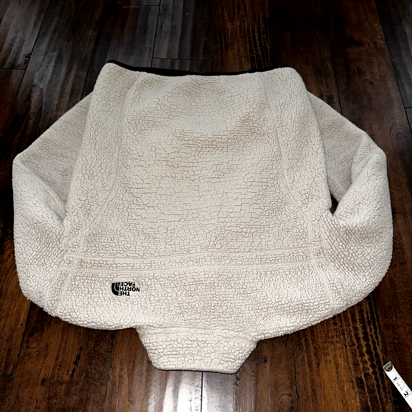 The North Face Jacket Osito Bomber Sherpa Fleece Zip Cozy Soft Coat Oatmeal