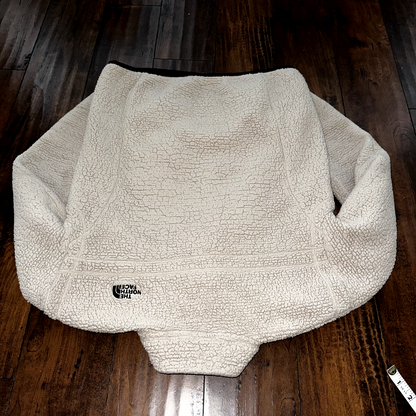 The North Face Jacket Osito Bomber Sherpa Fleece Zip Cozy Soft Coat Oatmeal