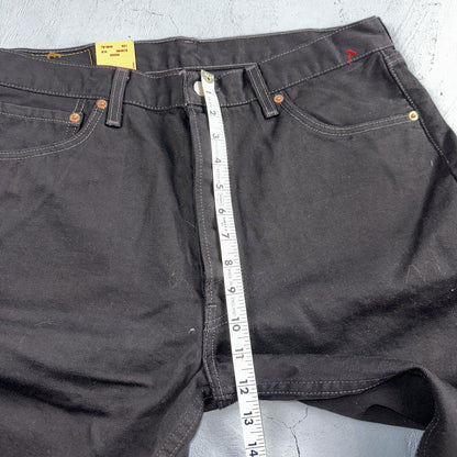 Levis 501 Deadstock Vintage 90s USA XX Straight Leg Jeans Black Dark Wash 36x32
