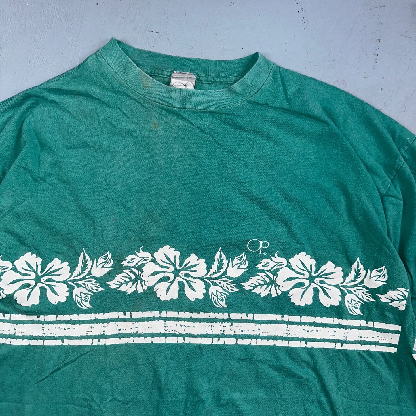 Ocean Pacific Hawaii VTG T Shirt Hawaiian 90s Single Stitch USA Floral XL
