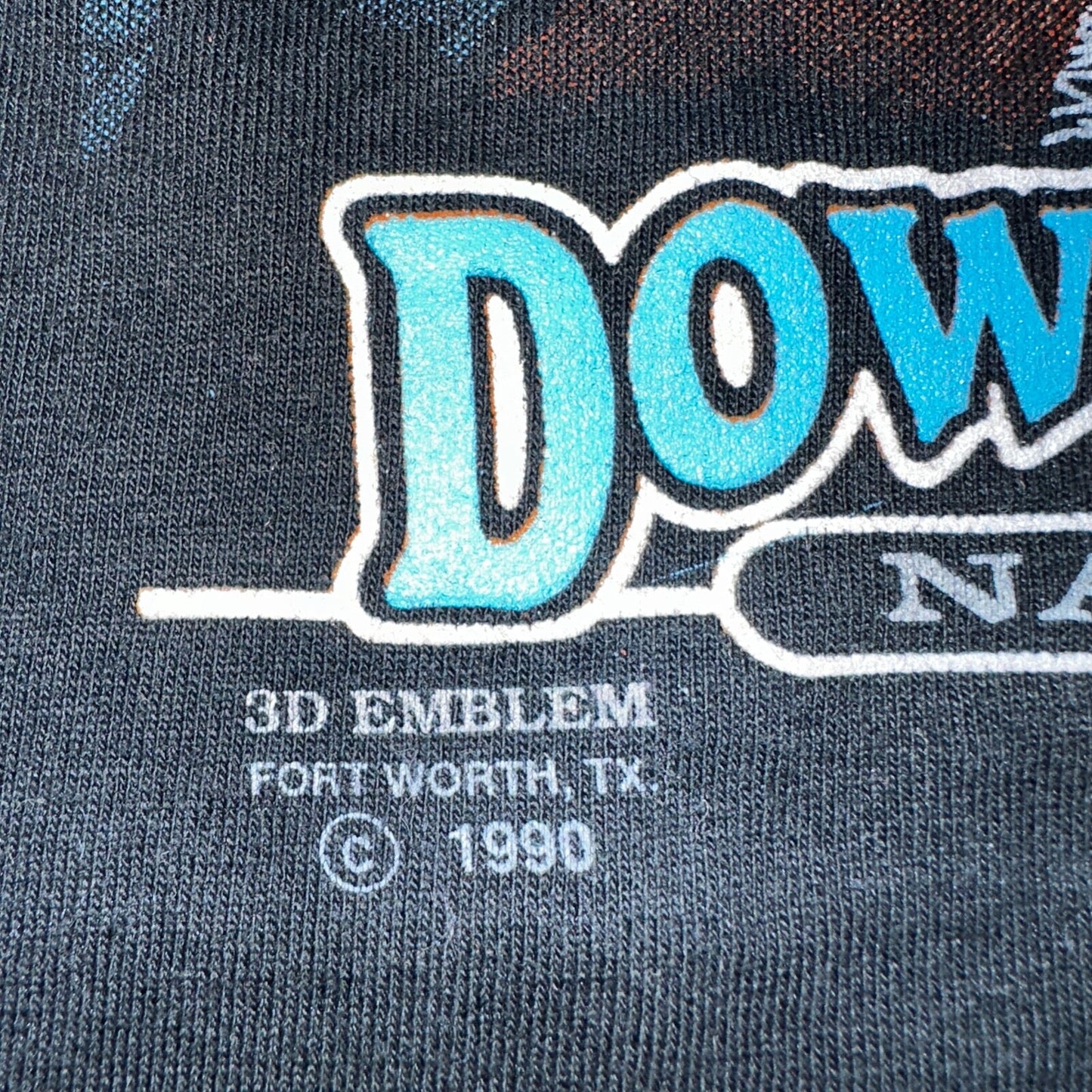 Vintage 3D Emblem Down To Earth 90s Nature Panther T Shirt Black Harley Cat